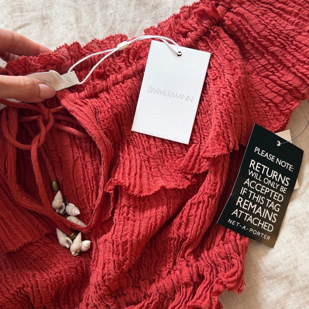 Zimmermann Off-Shoulder Smocked Maxi Set - Picture 5 of 5